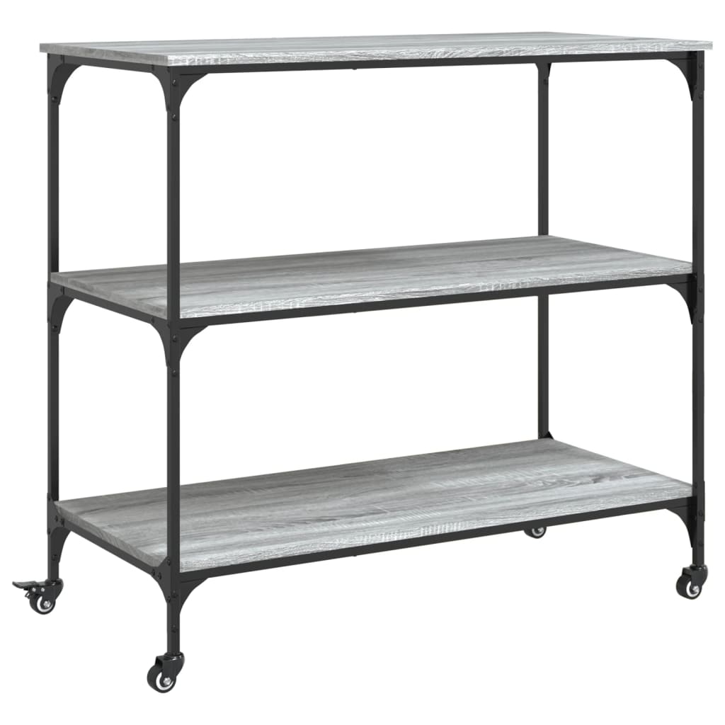 vidaXL Carrito de cocina madera ingeniería 102x50x95 cm