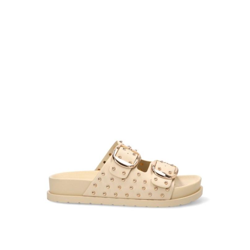 Sandalia Gioseppo - Mujer - Suela Plana - Modelo Shoreham - Color Beige