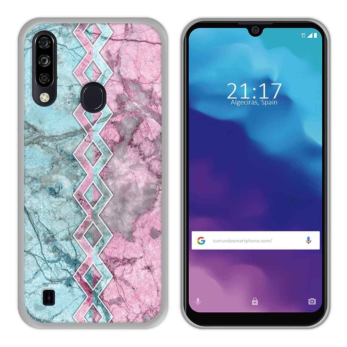 Tumundosmartphone Funda Gel Tpu para ZTE Blade A7 2020 diseño Mármol 08 Dibujos