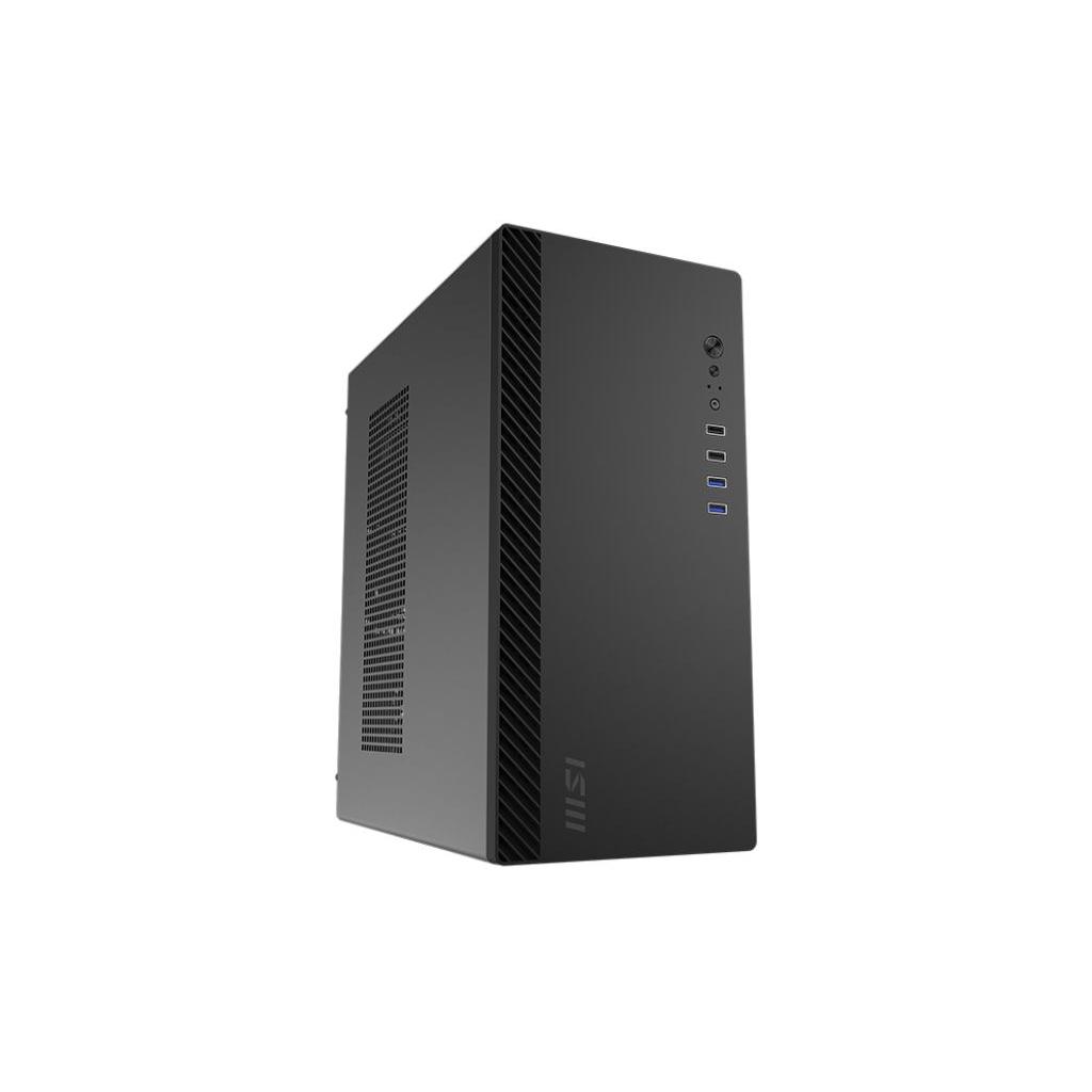 MSI - Caja de CPU Gaming PRO SHIELD M100P ATX Midi Tower con RGB negro, soporte para tarjetas gráficas hasta 27,5 cm y 4 discos duros, ventilación optimizada con ventilador trasero 80 mm, puertos USB 3.2, diseño compacto de 2,92 kg