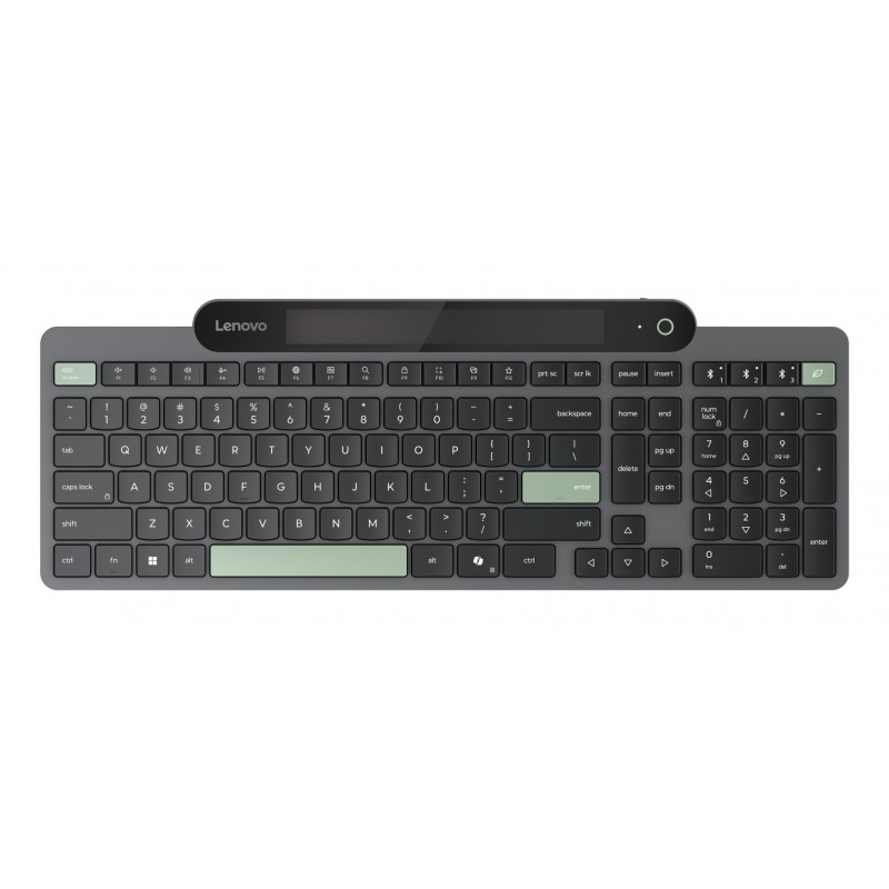 Lenovo - Self-Charging Bluetooth (ES 172) teclado Hogar / Oficina Español Negro, Verde 4Y41S31209