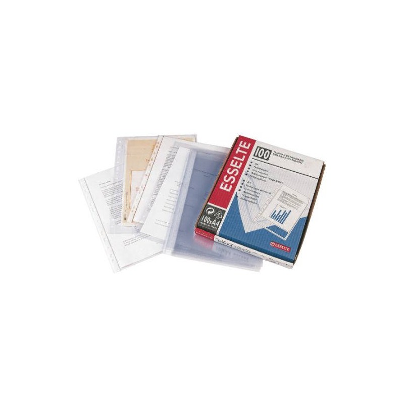 Esselte - 46101 protector de hojas Folio Cloruro de polivinilo (PVC) 100 pieza(s) 46101
