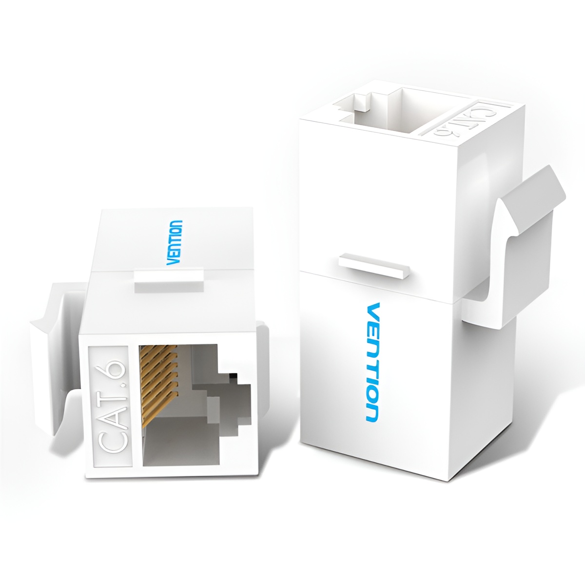 Vention pack de 5 conectores de red utp rj45 cat6 - color blanco