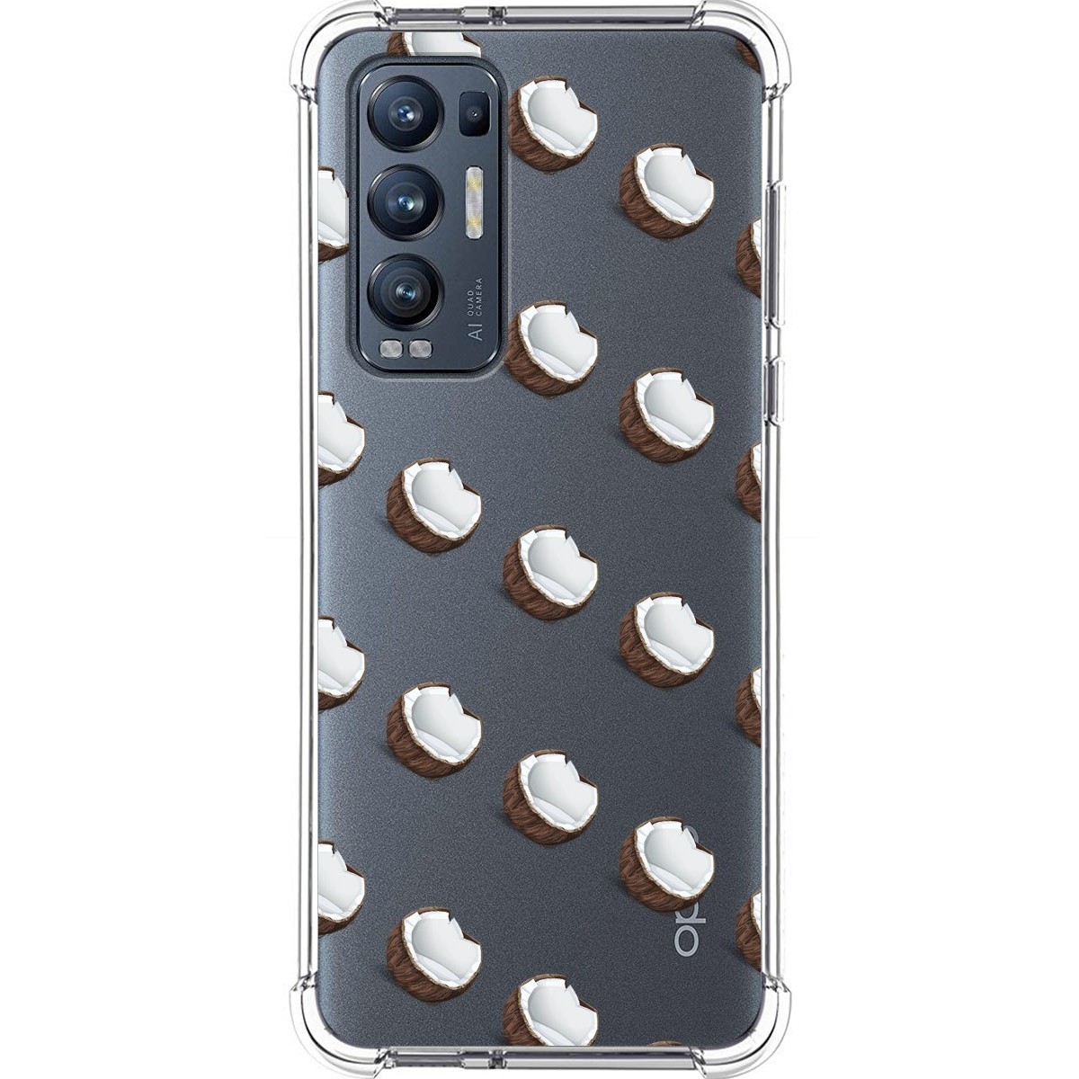 Tumundosmartphone Funda Silicona Antigolpes para Oppo Find X3 Neo 5G diseño Cocos Dibujos