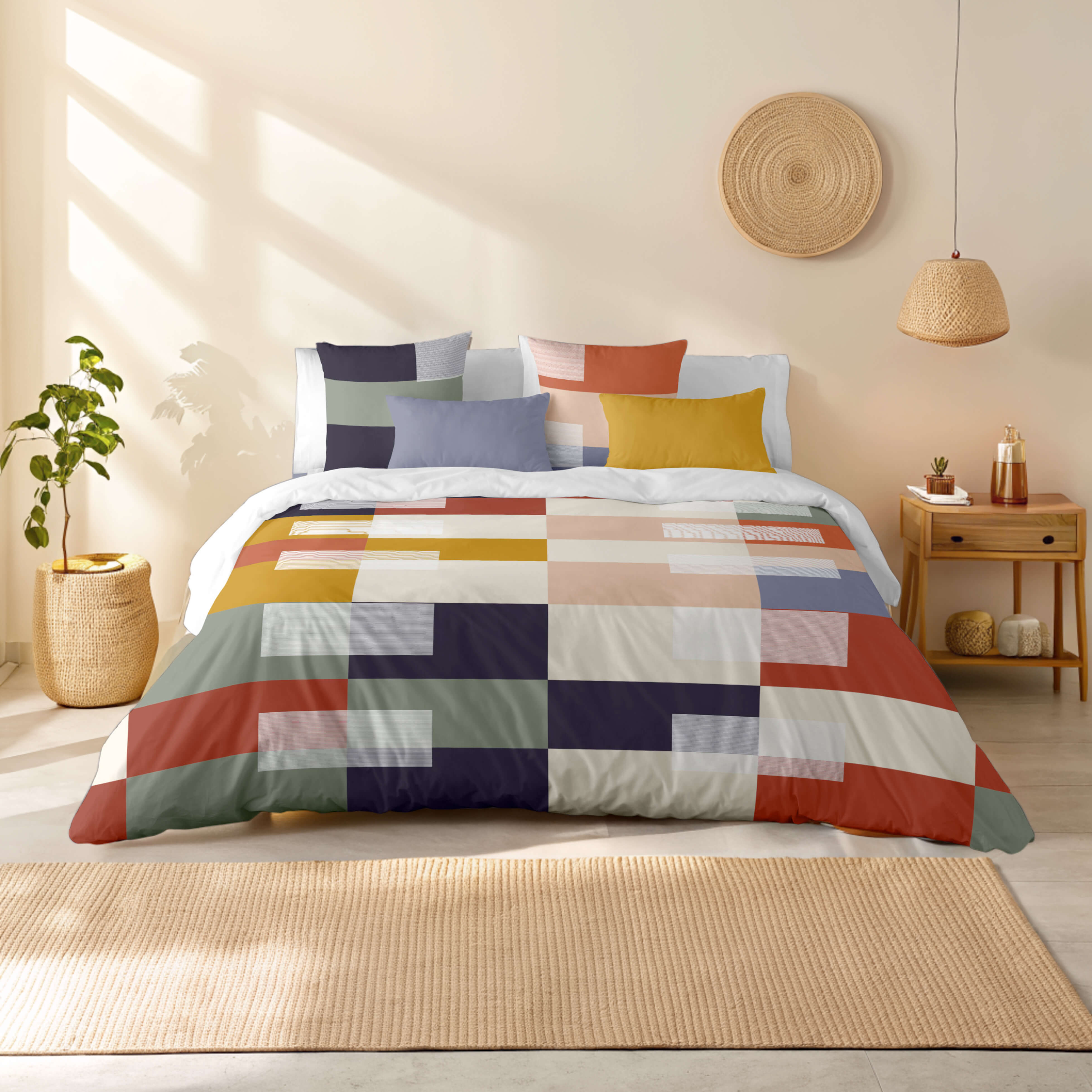 NATURALS - Funda Nórdica Estampada - 100% Algodón Extra Suave - Incluye Funda Nórdica + 1 o 2 Fundas de Almohada - Fabricado en España - Modelos Florales - Cama 90/135/150/180