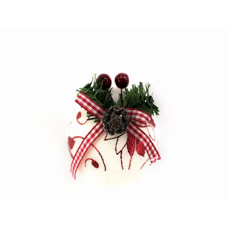 Gerimport Bola de Navidad Puntilla 8 Cm - Decoración Navideña