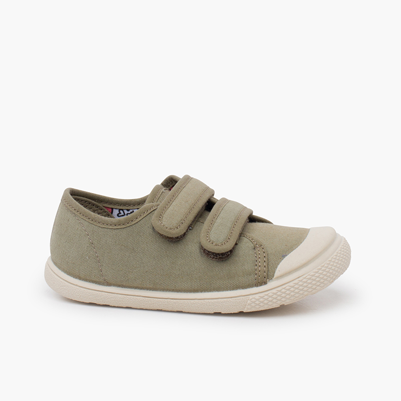 Pisamonas Zapatillas lona barefoot puntera goma