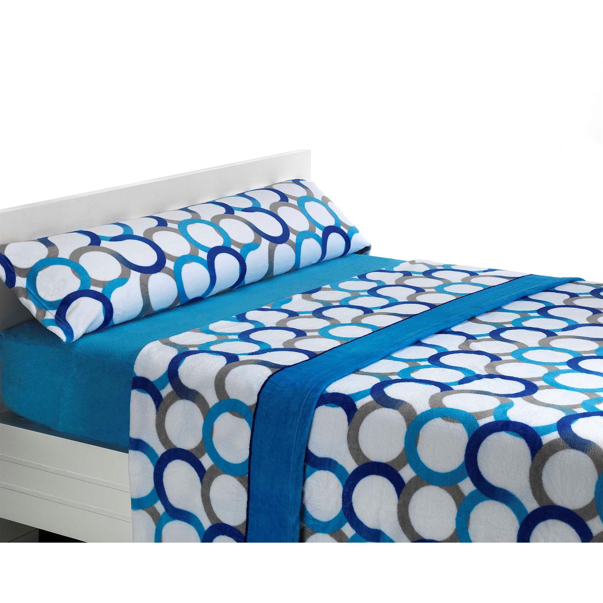 SABANALIA - Juego de sábana de coralina Aros (Disponible en varios tamaños y colores) - Máximo confort y protección contra el frío - 240 grs/m² - 100 % Microfibra de Poliéster