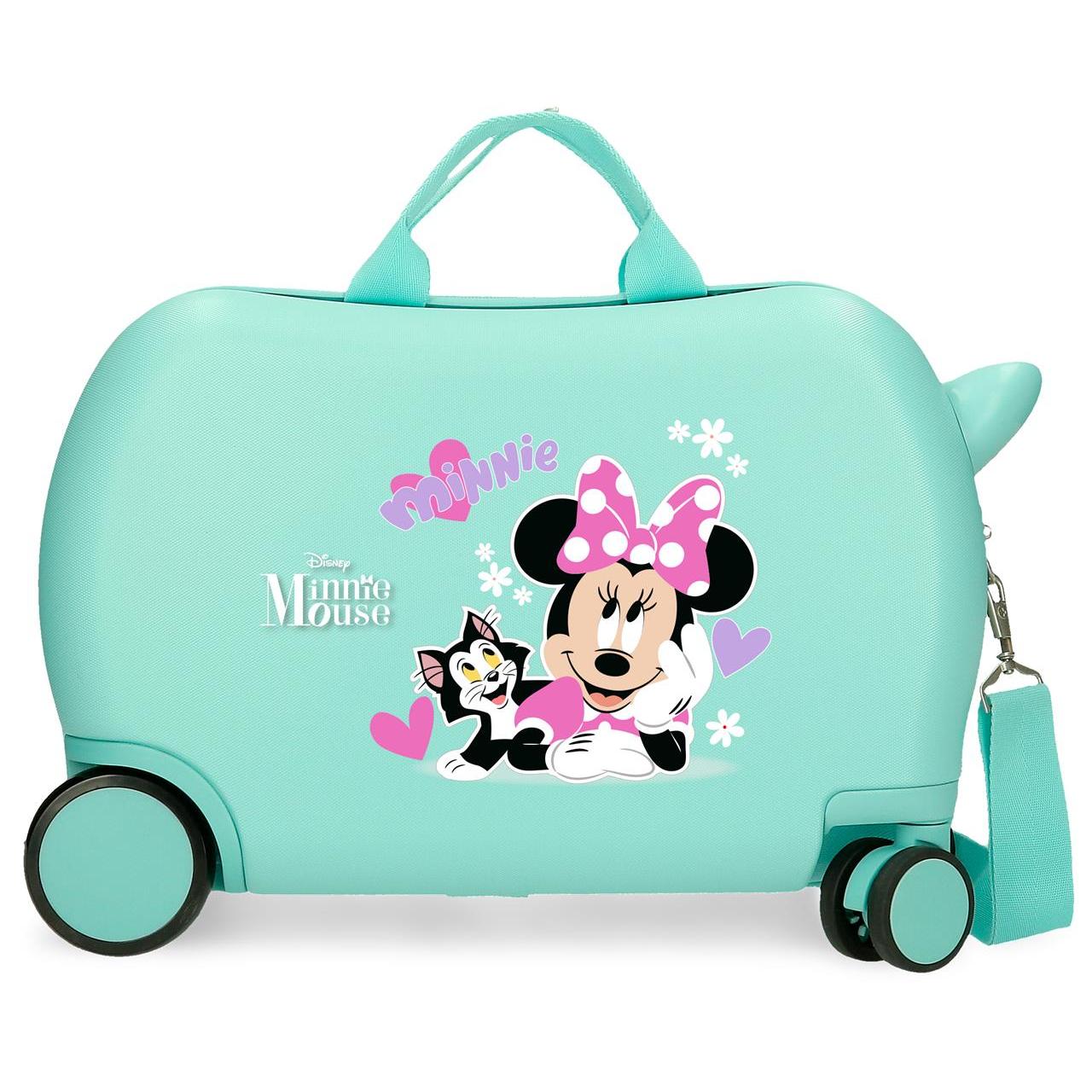 Disney Maleta Correpasillos ABS Rígida Minnie & Figaro Azul