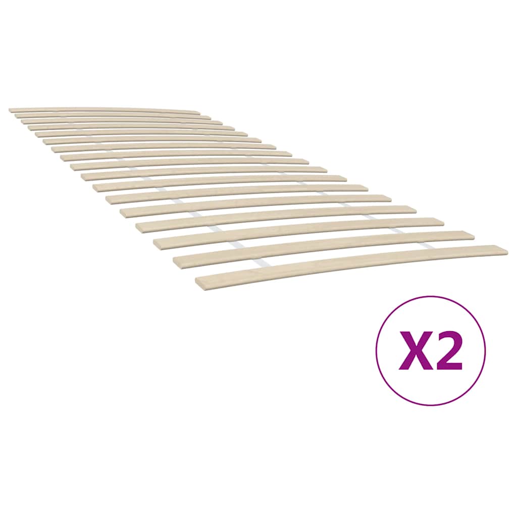 vidaXL Recambios de láminas de cama con 34 láminas (2 unidades, 100 x 200 cm)