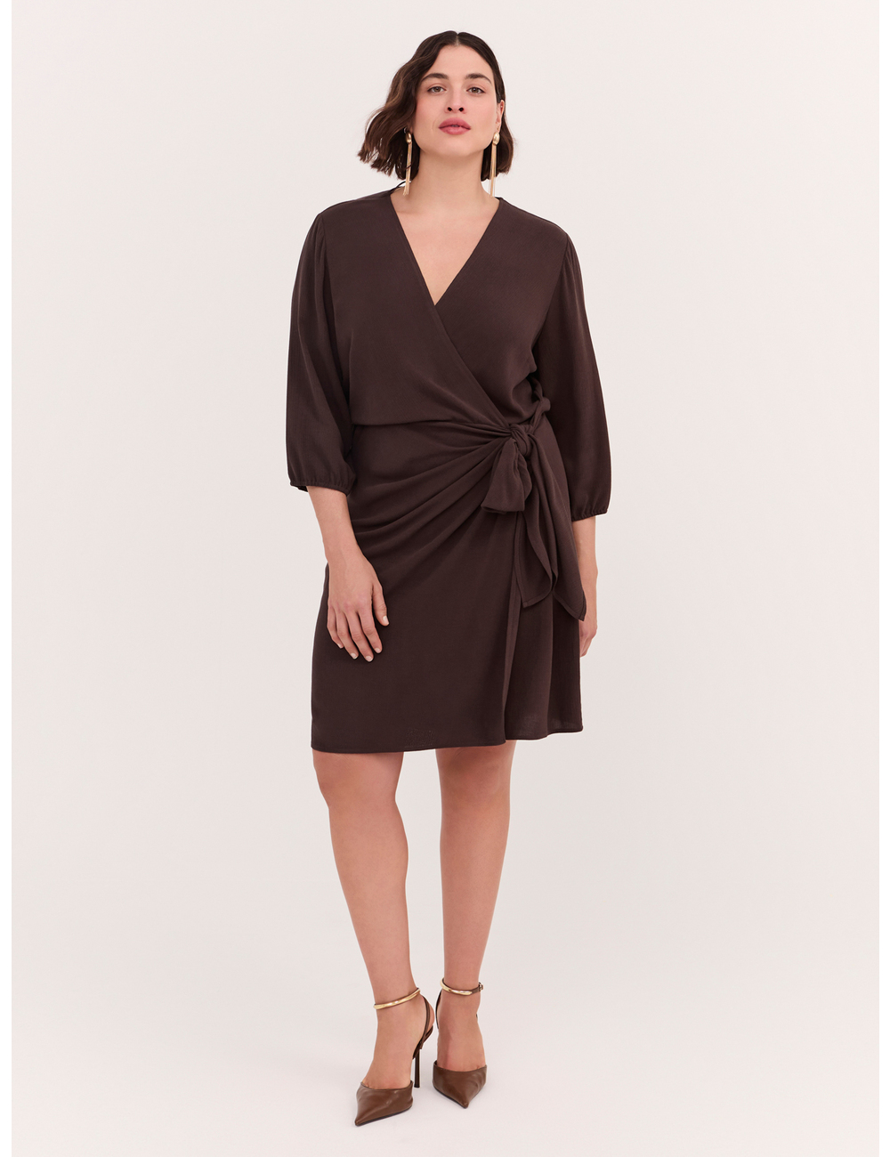 Fiorella Rubino - Vestido cruzado JOY en viscosa