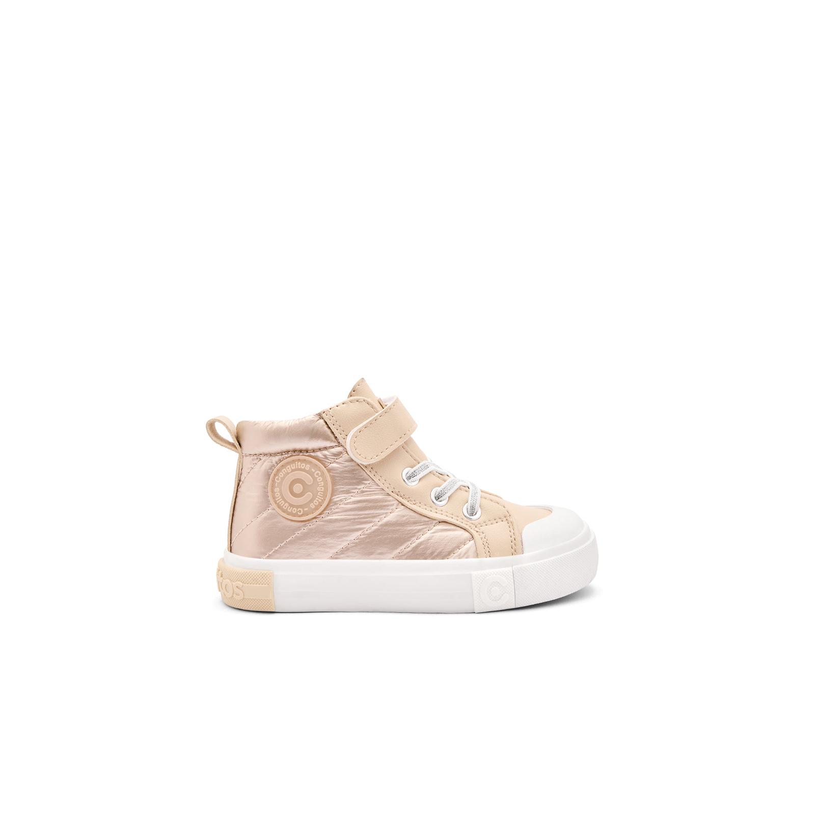 Conguitos - Zapatillas Altas de Niña Con Tira Autoadherente y Cremallera interior para Niña