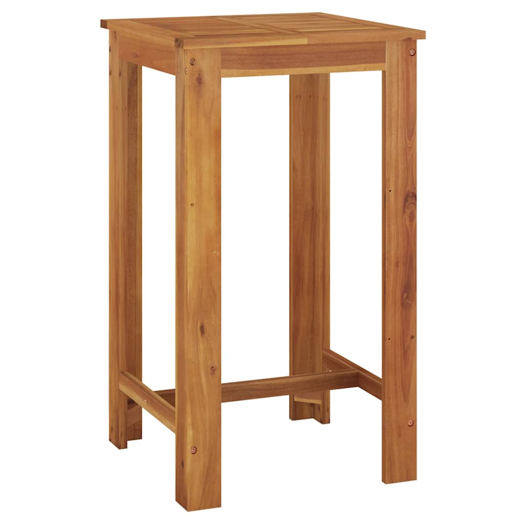 vidaXL Mesa alta de jardín madera maciza de acacia 60x60x105 cm