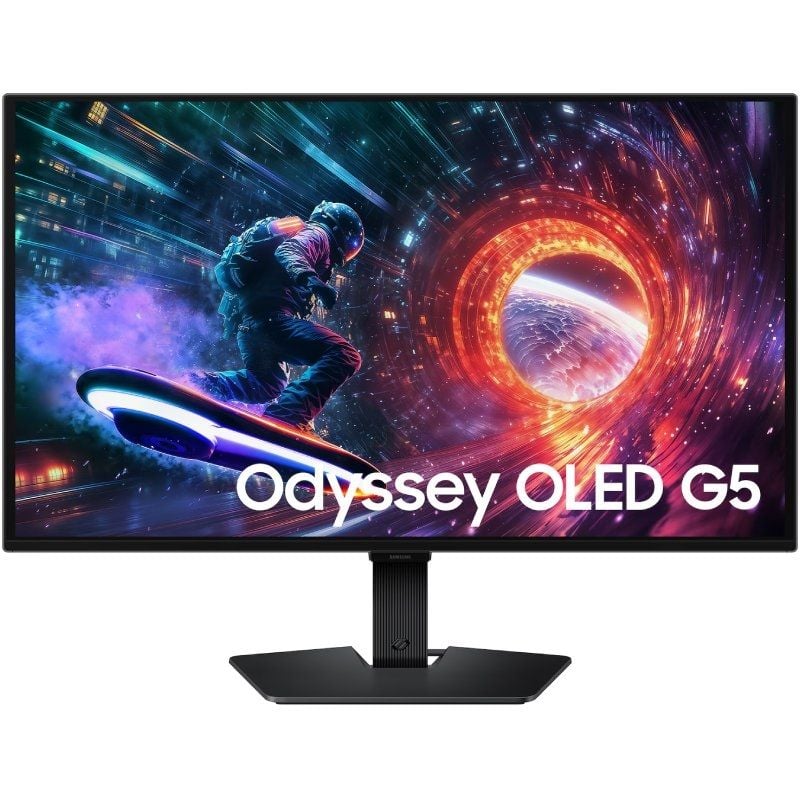 Pantalla para PC Gamer Samsung de 27 pulgadas, QHD, 180 Hz, panel OLED de 0,03 ms, regulable en altura, Odyssey OLED G5 G50F