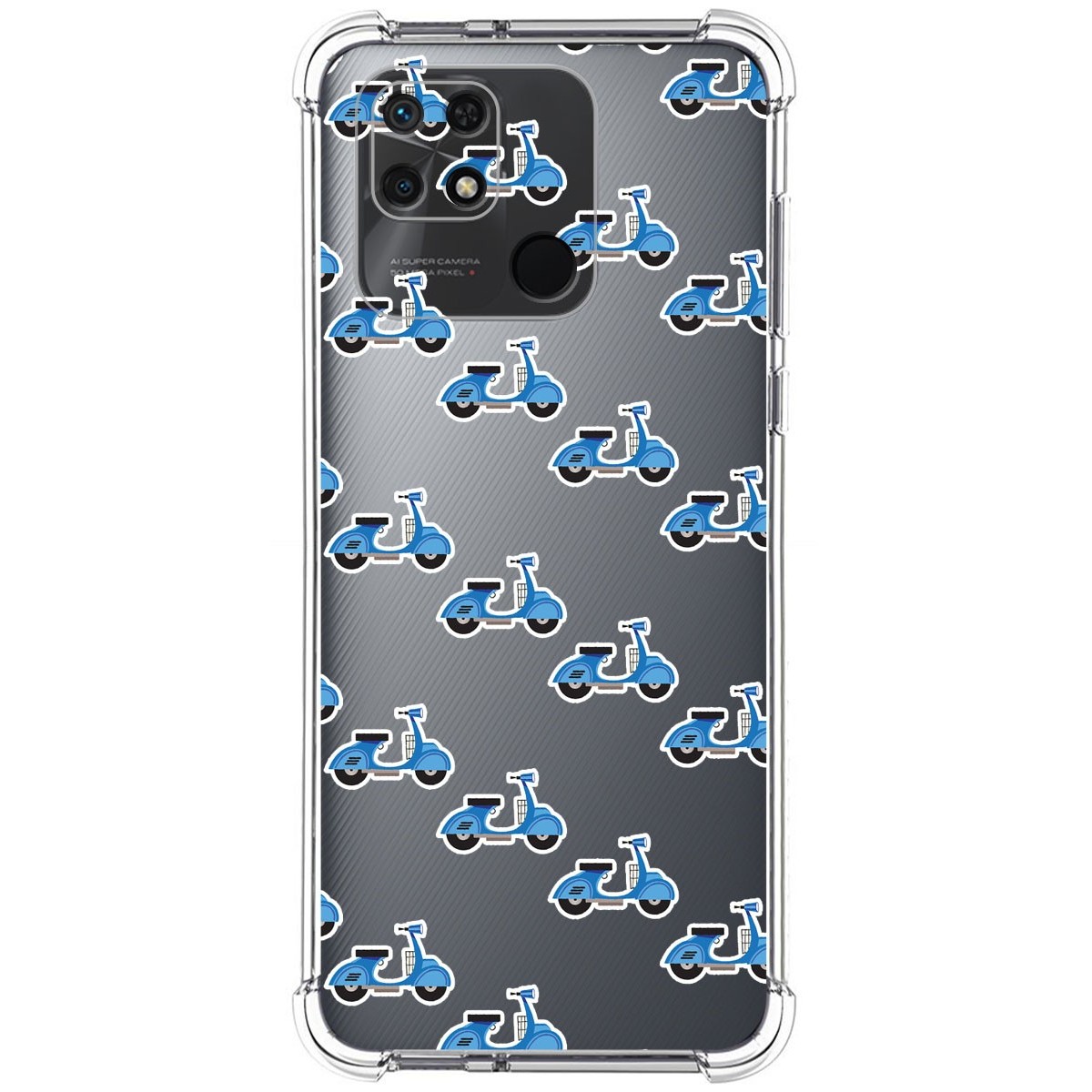 Funda Silicona Antigolpes para Xiaomi Redmi 10C diseño Scooter Dibujos