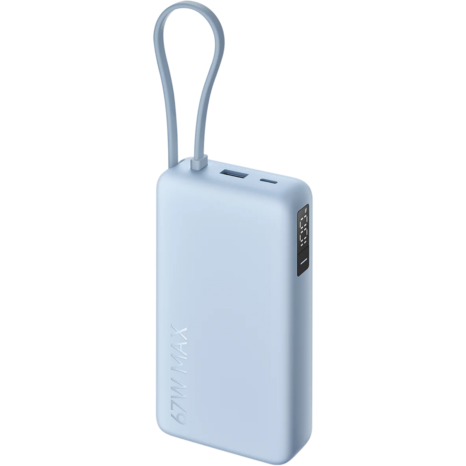 Xiaomi 67W Power Bank 20000 (Integrated Cable) - Carga 67W/65W, Cable USB-C, Pantalla Digital, 3 Puertos, Gran Capacidad
