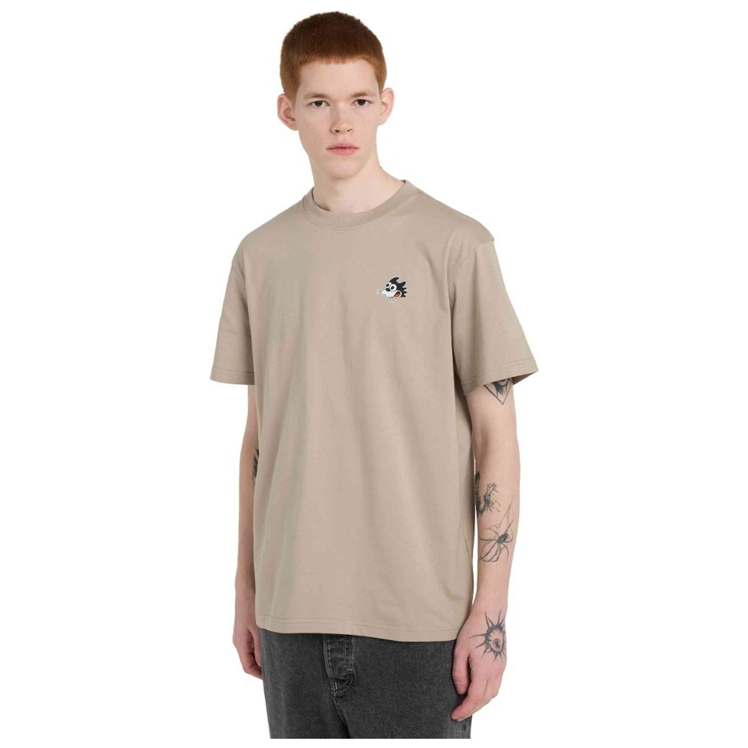 Camiseta De Manga Corta Element modelo Pizza SS para Hombre en color Beige