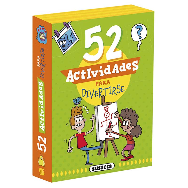 Naipecoleccion Susaeta ediciones Baraja de 52 cartas con actividades y juegos para divertirse y no aburrirse Para todas las edades Playa Piscina Viajar Camping Coche Fáciles Diversión