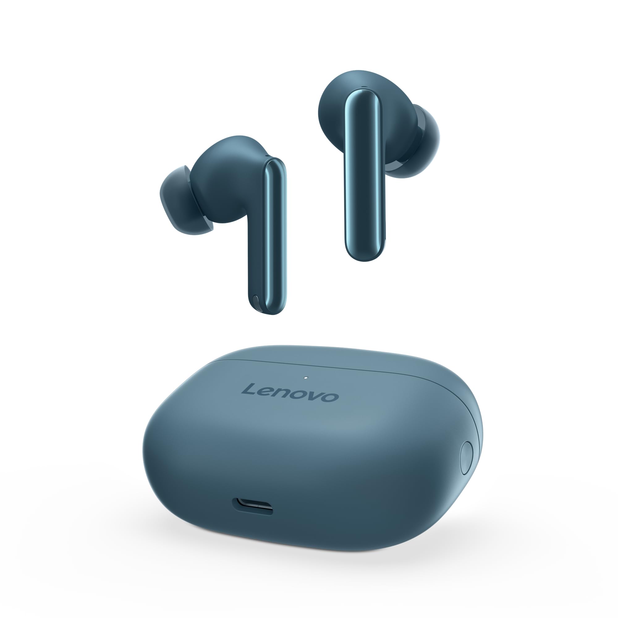 Lenovo TWS - Auriculares Inalámbricos Edición Yoga PC (Fácil Emparejamiento con Yoga PC, Audio Mejorado con IA, Cancelación Activa de Ruido, Batería de Carga Rápida, Bluetooth 5.3) – Color Tidal Teal