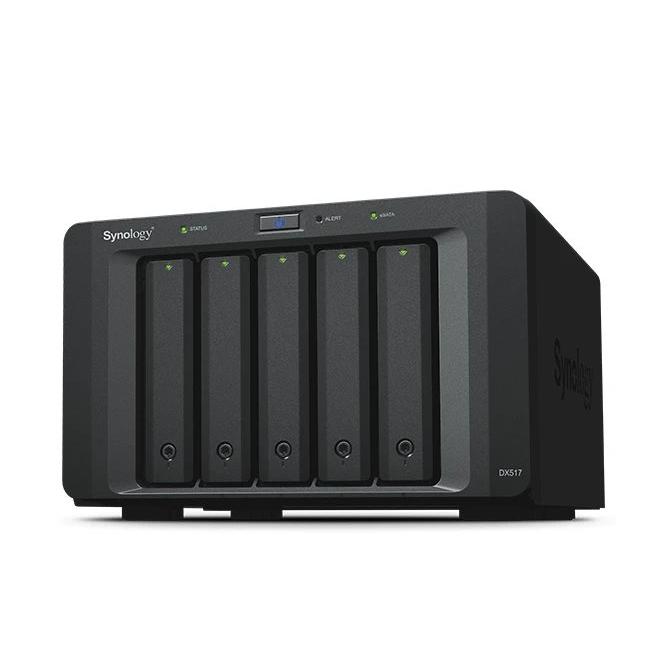 Synology - Unidad de expansión NAS DX517 con 5 bahías y 51200 GB, compatible con DS1817+, DS1618+, DS1517+, DS918+, DS718+, intercambio en caliente y RAID gestionado por DSM