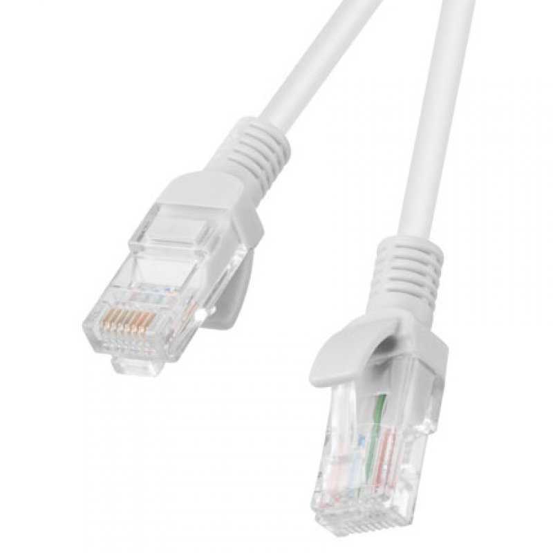 Lanberg RJ45 UTP Network Cable Cat.6 2m Gray, high-speed ethernet cable with 1GB transmission capability and 250MHz frequency, perfect for reliable internet connections.
