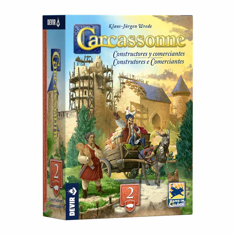 Carcassonne Expansión 2: Constructores y comerciantes, de Devir