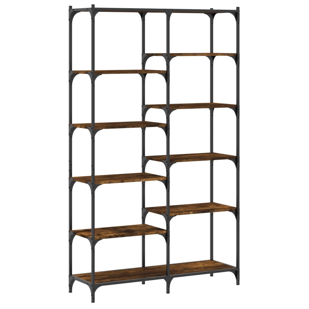 Vidaxl Estantería Hierro y Madera de Ingeniería 100x32x170 Cm Negro