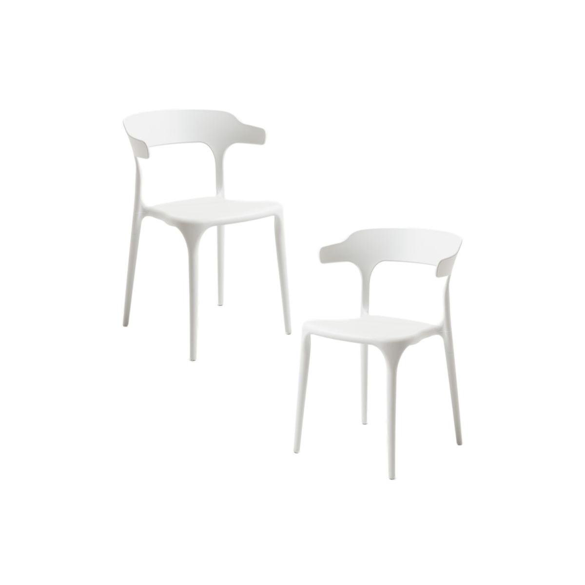 Regalos Miguel - Packs Sillas Jardín - Pack 2 Sillas Teul - Blanco