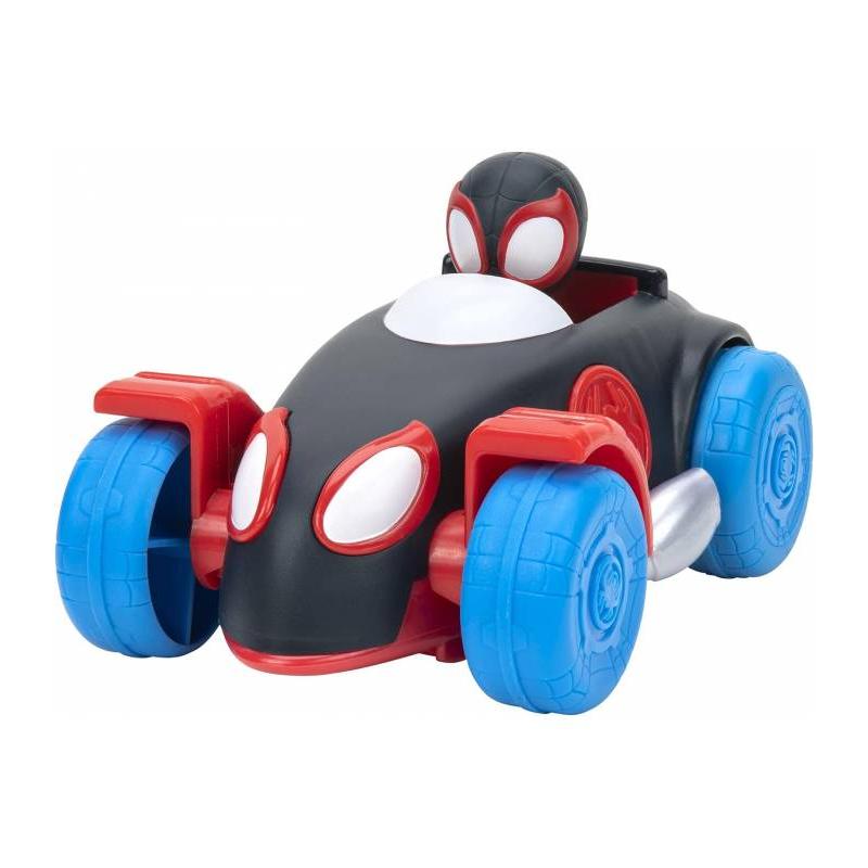 SPIDEY AMAZING FRIENDS VEHICULO TRACCION MILES MORALES DE JAZWARES