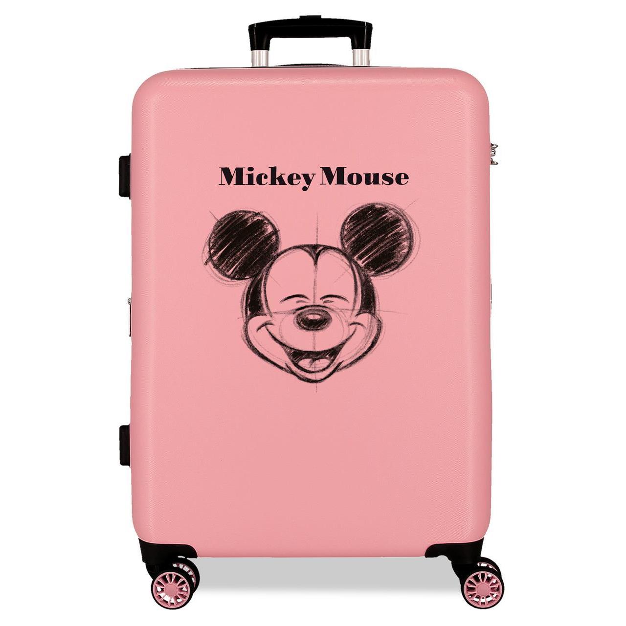 Maleta mediana Disney Mickey sketch nude 65x46x23cm