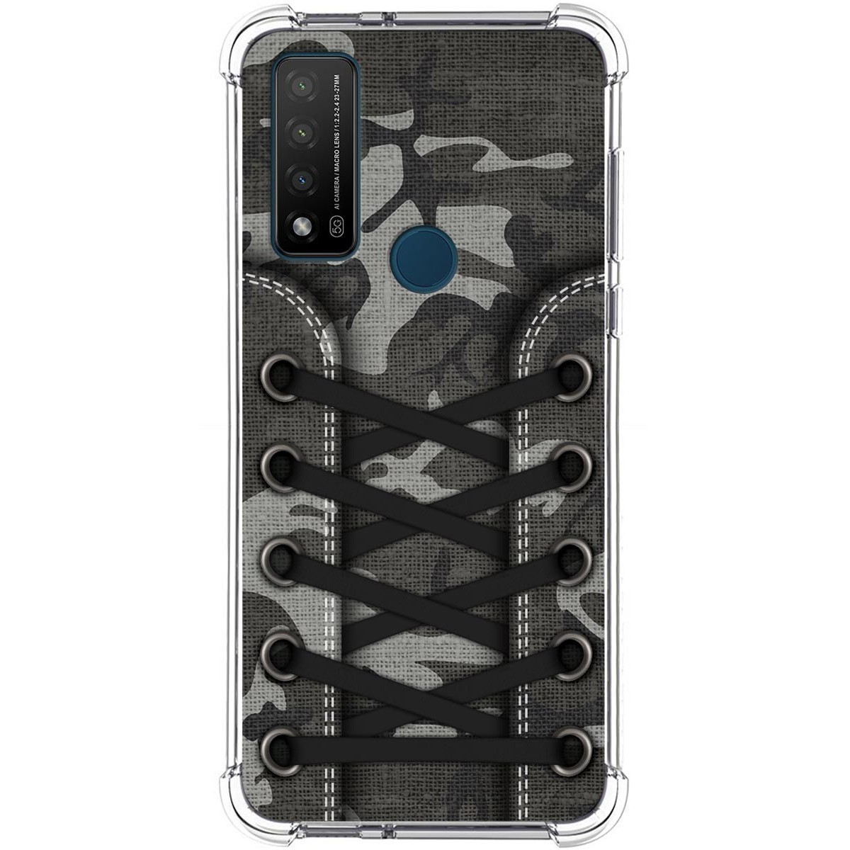 Funda Silicona Antigolpes para TCL 20 R 5G diseño Zapatillas 15 Dibujos