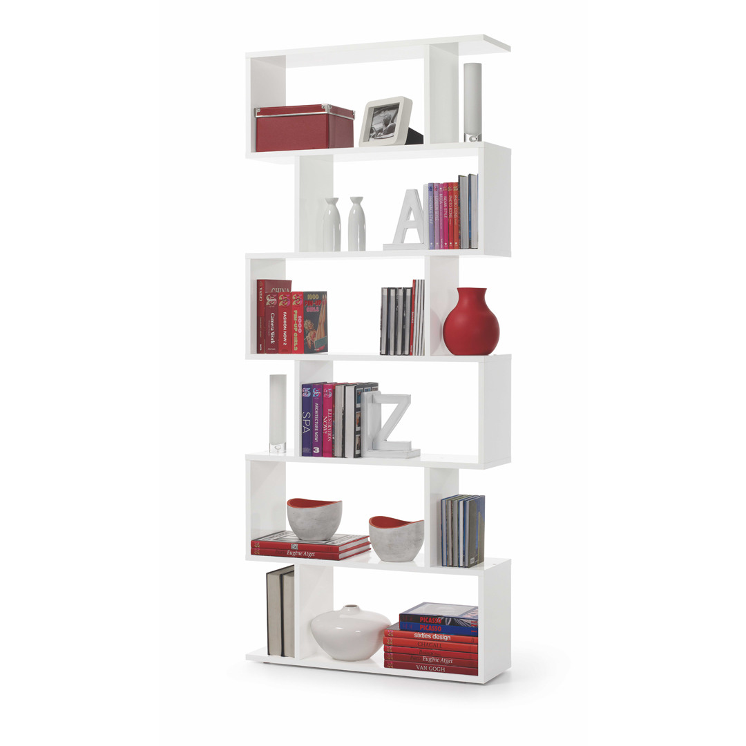 ESTANTERIA ALTA 192X80X24 CM BLANCO BRILLO