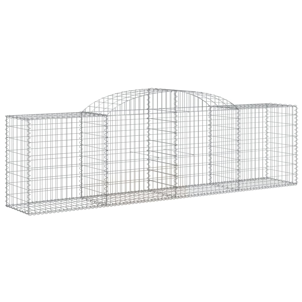 Cestas de Gaviones 9 Uds Vidaxl Forma de Arco 300 X 30 X 60/80 Cm