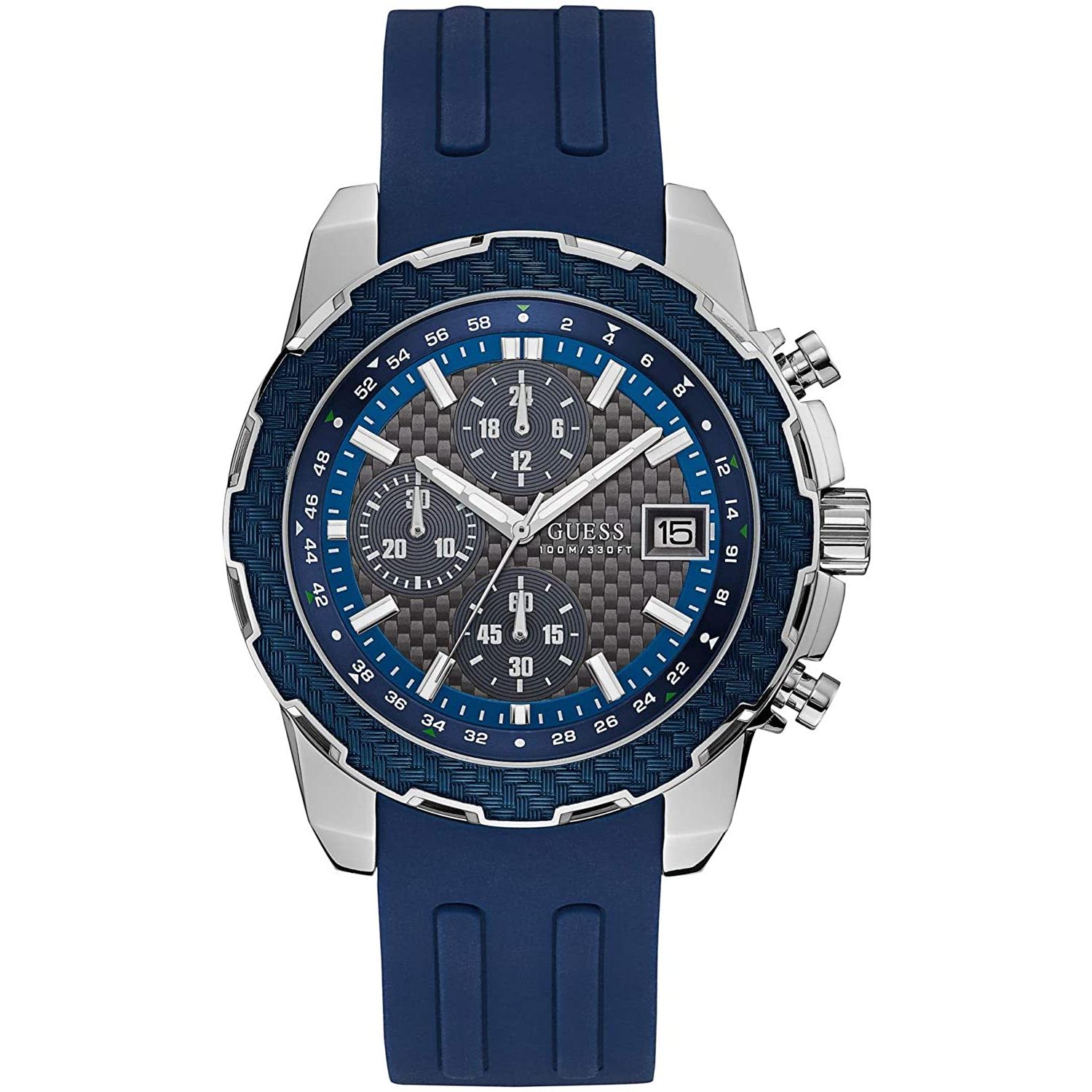 Reloj Guess Hombre Deportivo 46mm Acero Inoxidable Resistente Al Agua