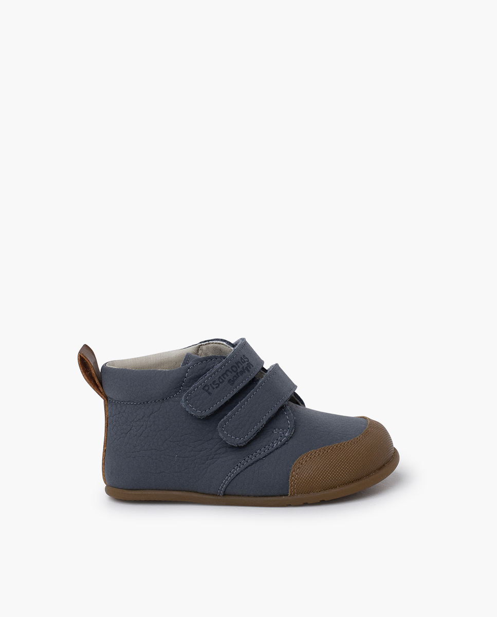 Pisamonas Botitas barefoot piel niños puntera reforzada