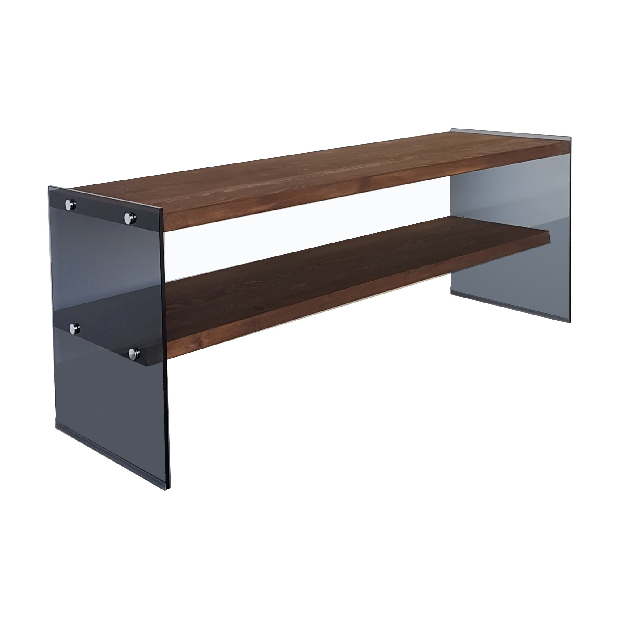 Mesa TV,100% PINE SOLID WOOD, Color Nogal WELLHOME