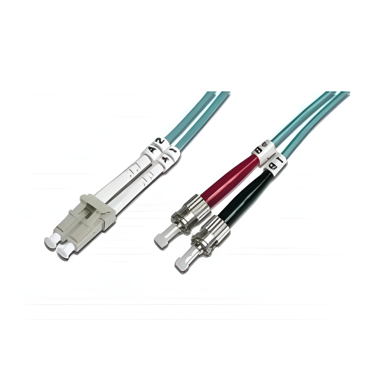 Digitus Cable de Fibra óptica DIGITUS FO OM3 LC a ST de 1 M - LSZH - Multimodo Dúplex 50/125µ - 10 Gbit/s - Turquesa