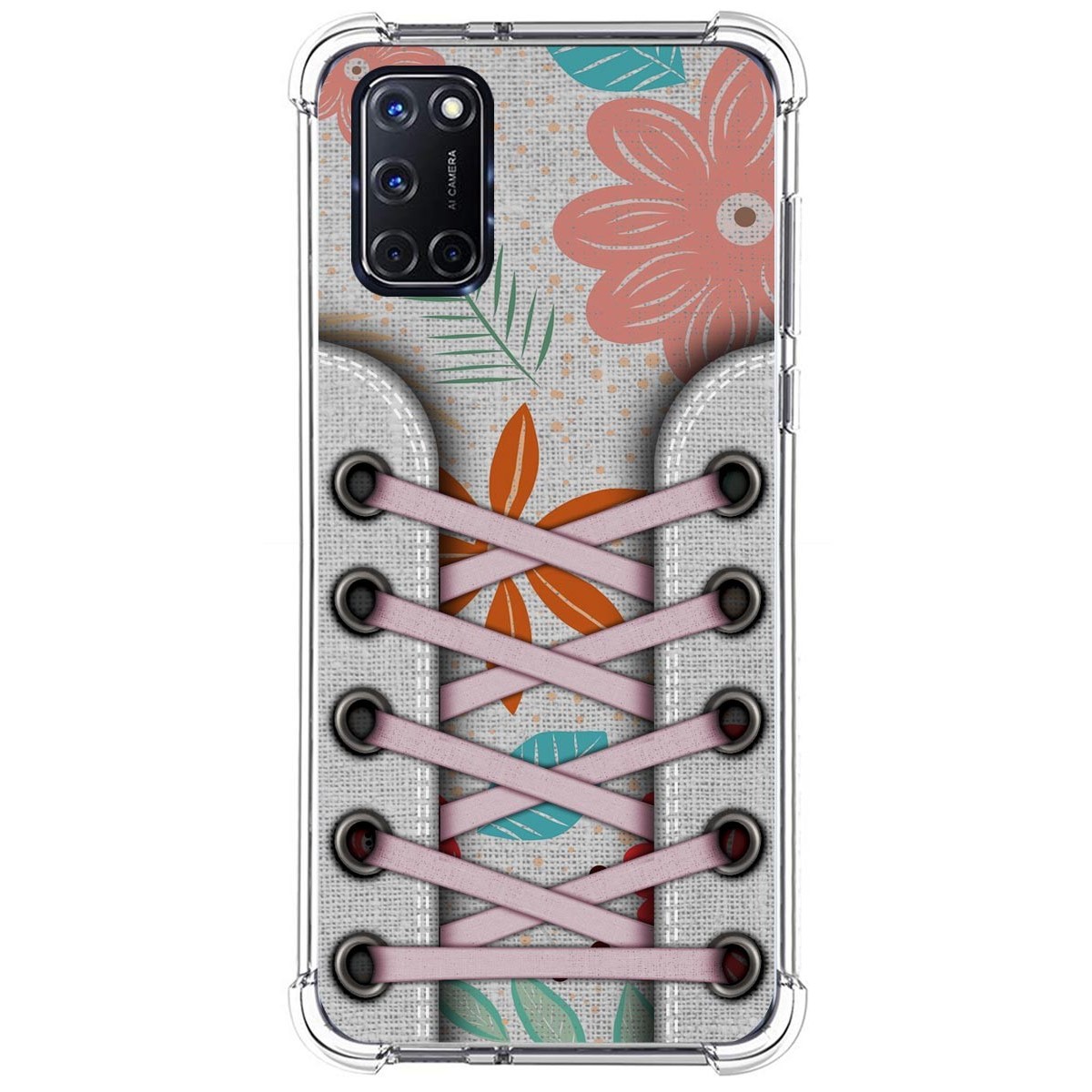 Tumundosmartphone Funda Silicona Antigolpes para Oppo A52 / A72 diseño Zapatillas 09 Dibujos