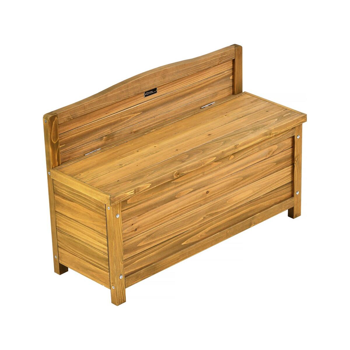 Habitat y Jardin - Banco de jardín de madera "Ben" - 90 x 33 x 60 cm - Marrón