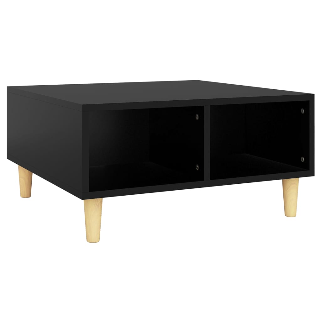 vidaXL Mesa de centro madera de ingeniería 60x60x30 cm en color Roble artisan/Blanco/Negro y más | estructura resistente ideal para salón dormitorio o estudio