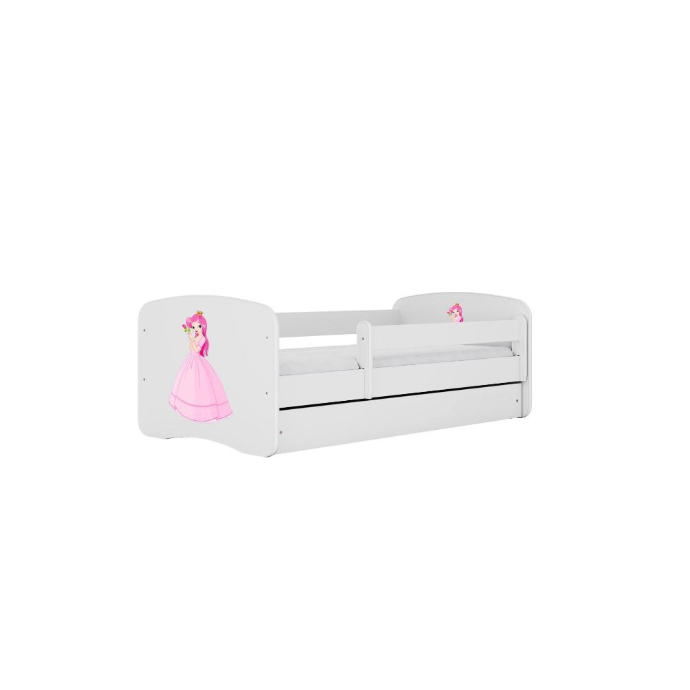 Cama 160 x 80 cm Kocot Kids com colchão BabyDreams Princess White