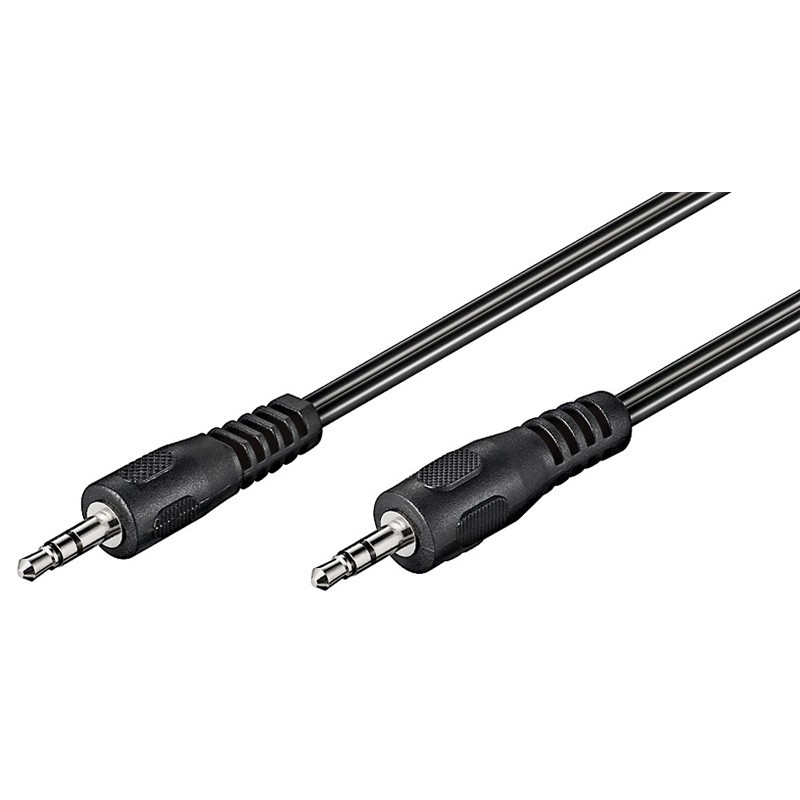 Cable Goobay JACK 3,5 Stereo Macho-Macho 2,5 Metros para Conectar Dispositivos a Sistemas Estéreo Amplificadores o Altavoces