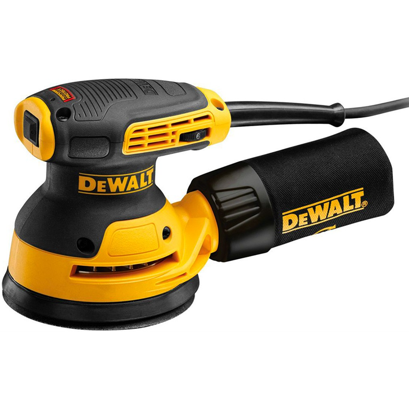 DeWALT DWE6423-QS lijadora portátil Lijadora orbital Negro, Amarillo 12000 OPM 280 W