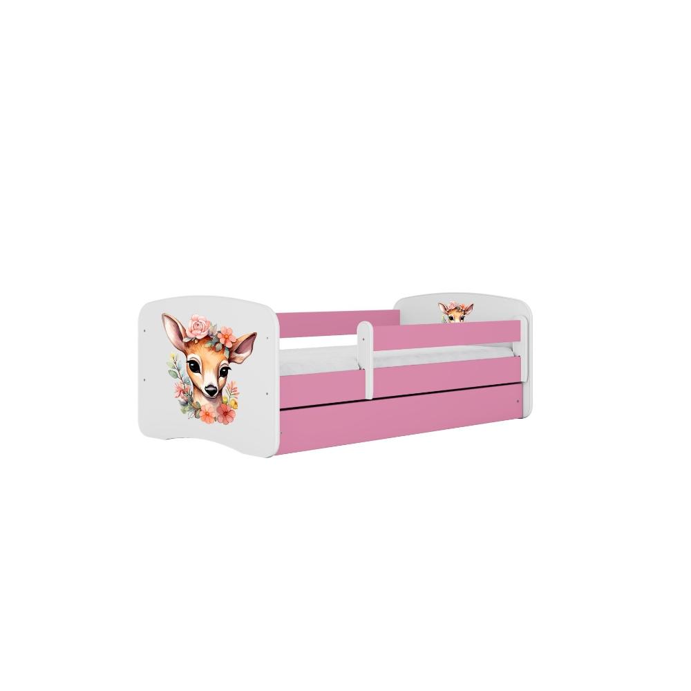 Cama 140 x 70 cm Kocot Kids com gaveta BabyDreams Bambi Pink