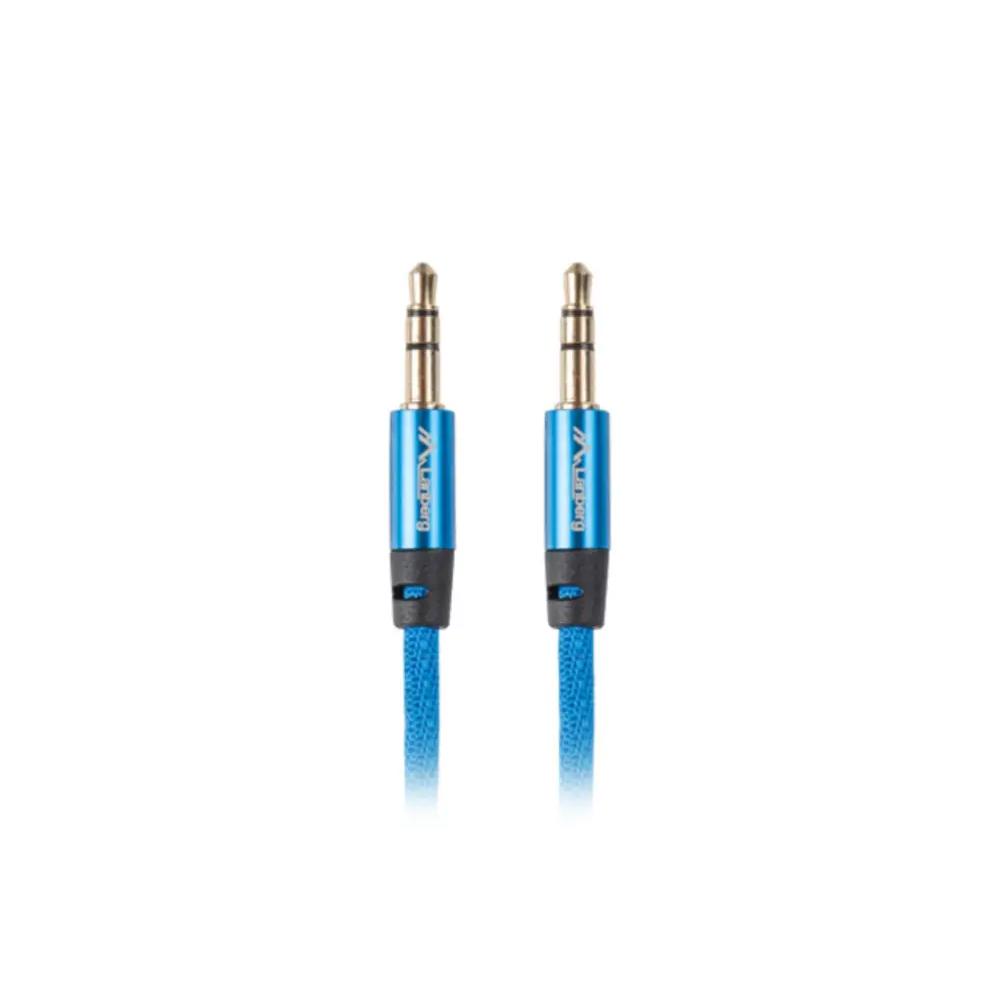 Lanberg CA-MJMJ-10CU-0010-BL cable de audio 1 m 3.5mm Azul