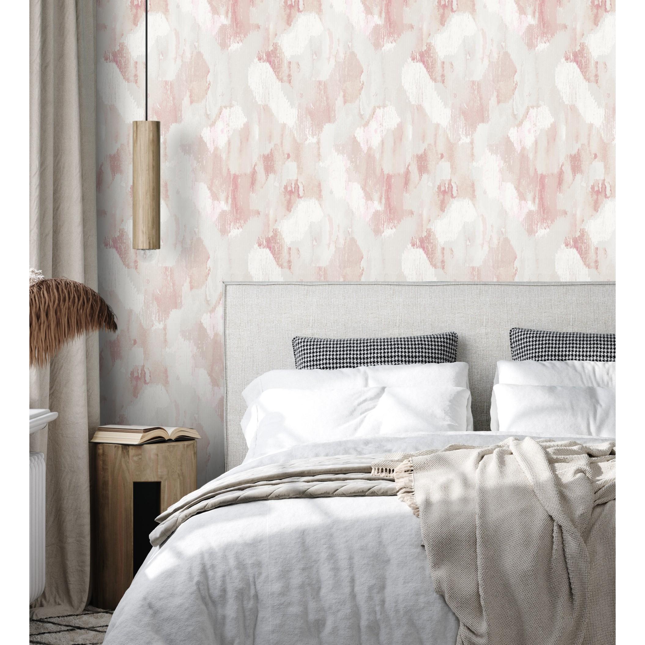 Papel pintado vinílico ecológico de diseño artístico de pinturas acuarela con textura en r - Blaine 681454 de GAULAN - Rollo de 10 m x 0,52 m