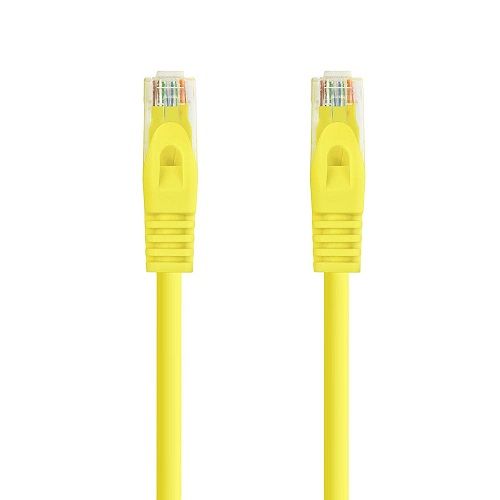 CABLEPELADO - Cable de Red UTP CAT6a - Cable Ethernet - cable trenzado - RJ45 - compatible PC, PS4, PS5, Xbox, Smart TV, server - Amarillo - 2 metros