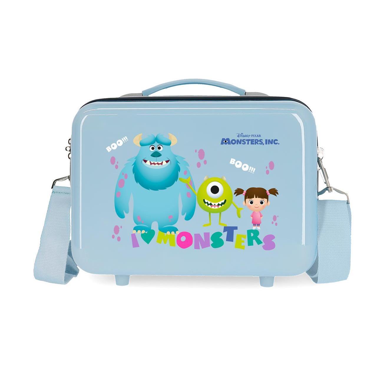 Neceser Abs Disney Family pixar azul claro 21x29x15cm