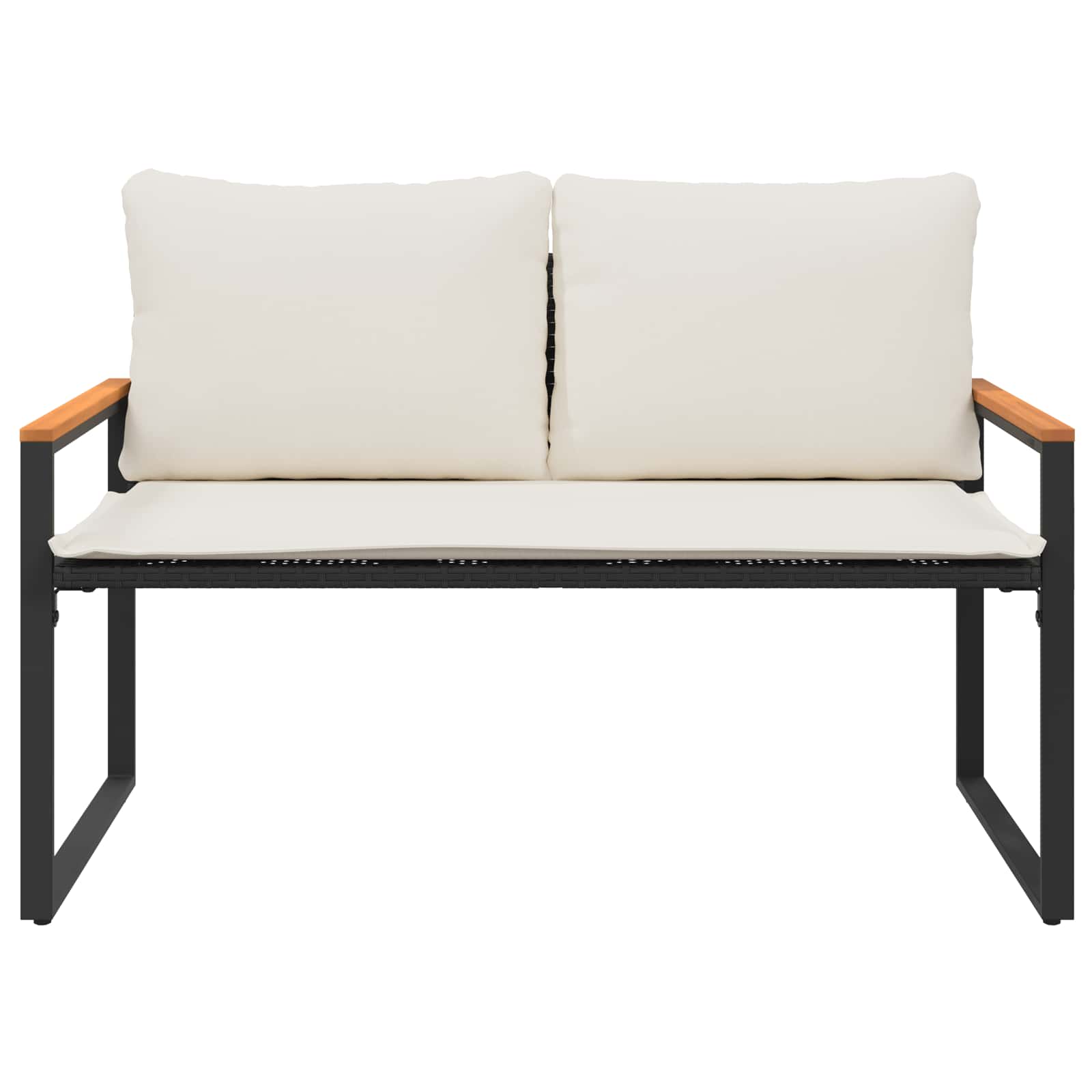 vidaXL Banco con cojín 115 x 65 x 72 cm Ratán