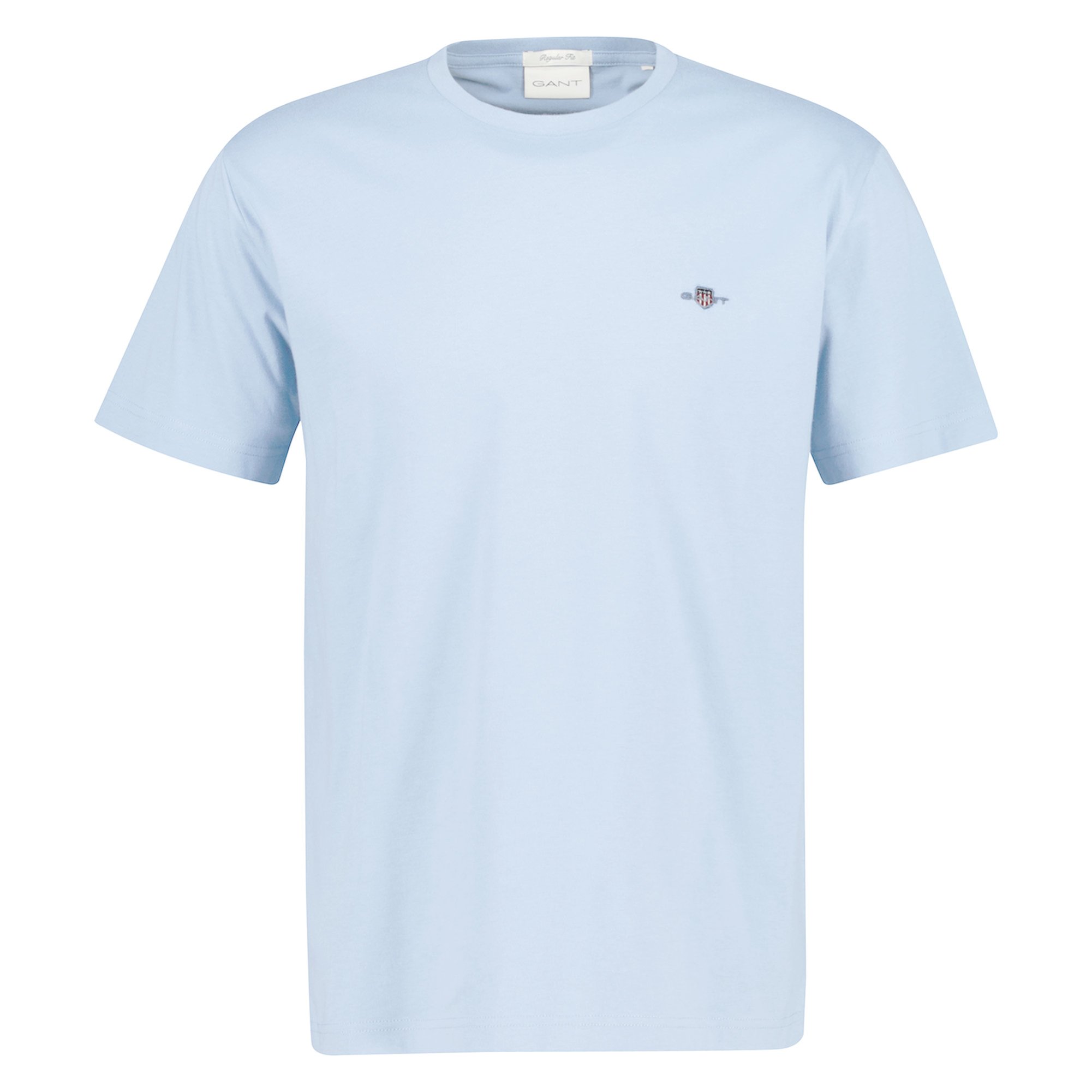 GANT Camiseta Hombre - REGULAR SHIELD, cuello redondo, manga corta, algodón, bordado Reg Shield